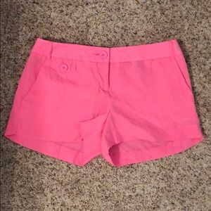 Express neon pink shorts